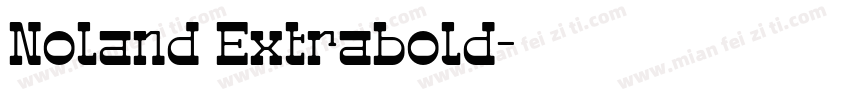 Noland Extrabold字体转换